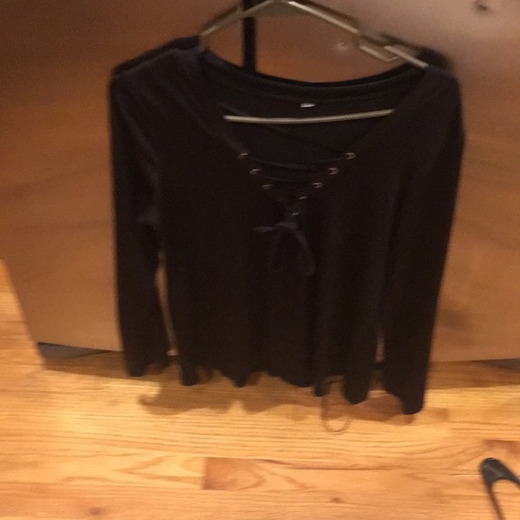 Women’s lace u top black size xlarge euc - Picture 3 of 7
